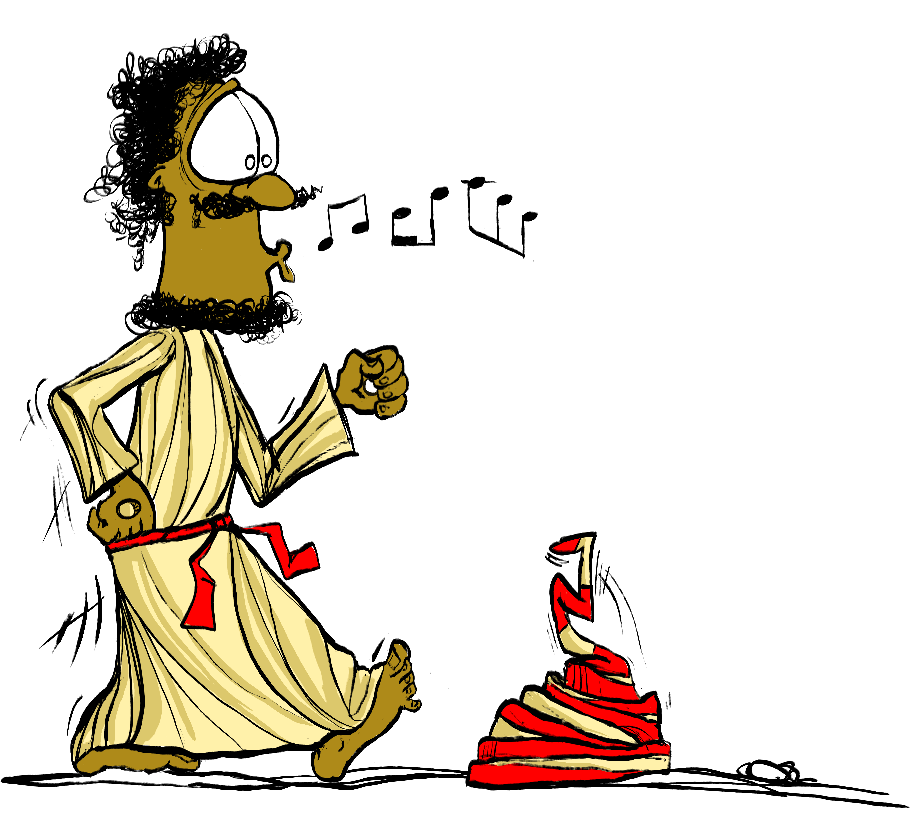 Gzuz and the Big Bang Theory - Gzuz making Adam from mud.