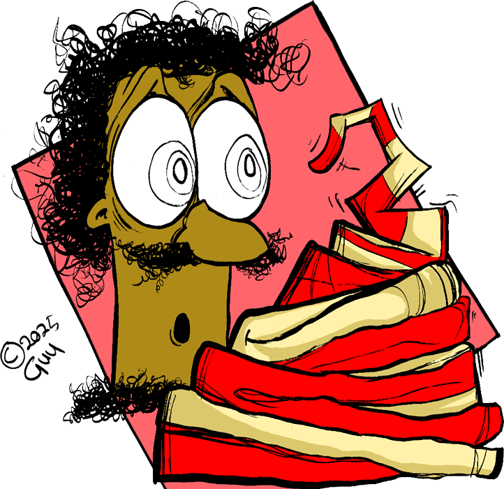 Gzuz and the Big Bang Theory - Gzuz strolls across hat.