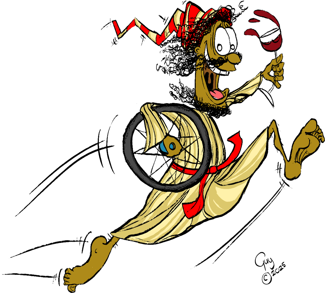 Gzuz and the Big Bang Theory - Gzuz running away with glee! And your bicycle wheel!