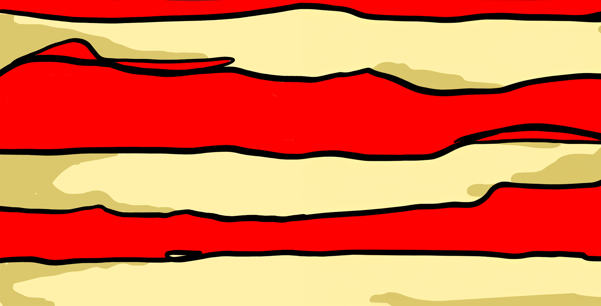 Gzuz and the Big Bang Theory - stripey hat - red and white. well, creamy and red.