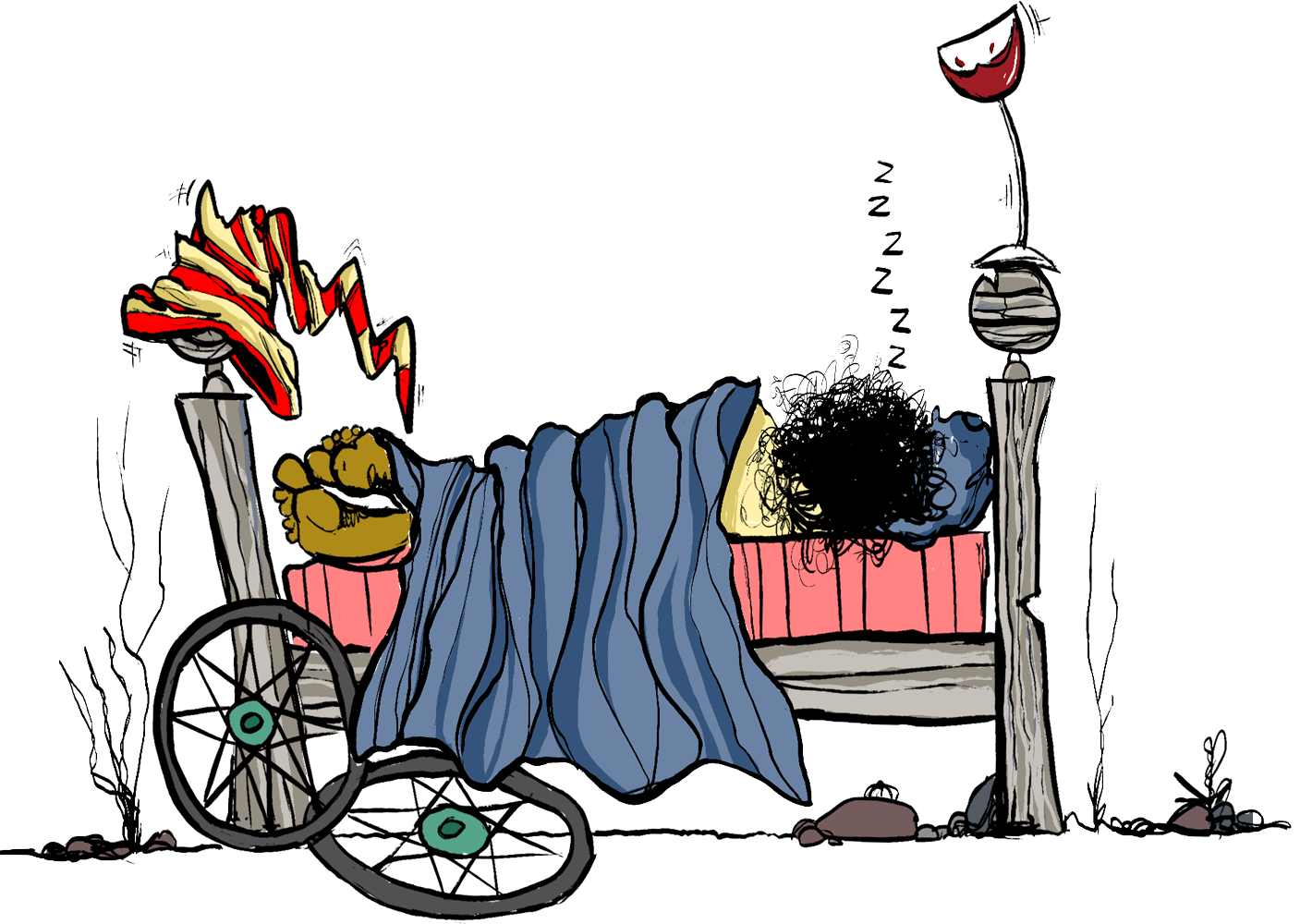 Gzuz and the Big Bang Theory - Gzuz still in bed!