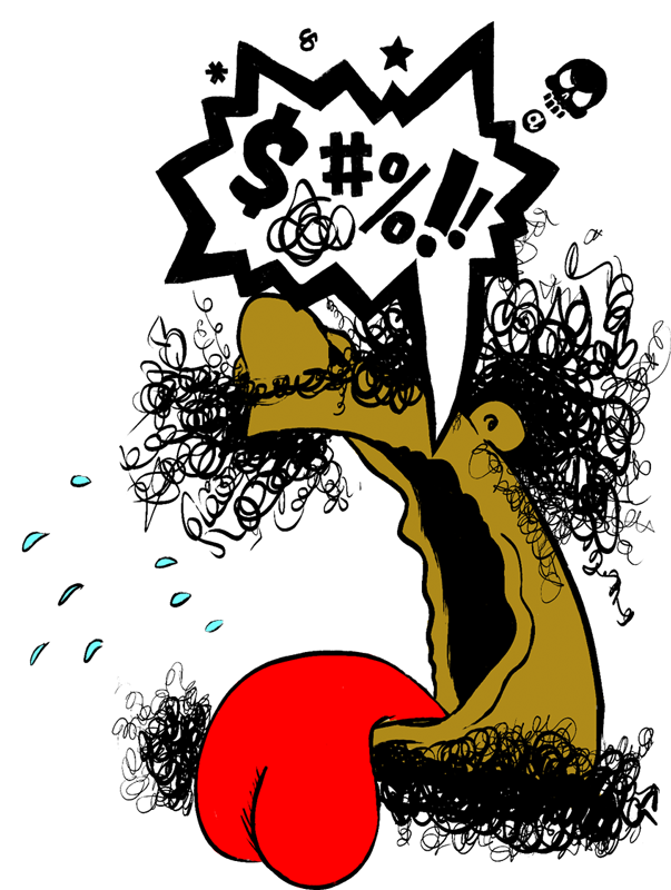 Gzuz and Big Bag Theory - Gzuz cursing because of his bashed toe.