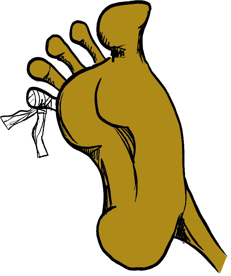 Gzuz and Big Bag Theory - Gzuz's little broken toe in bandages.