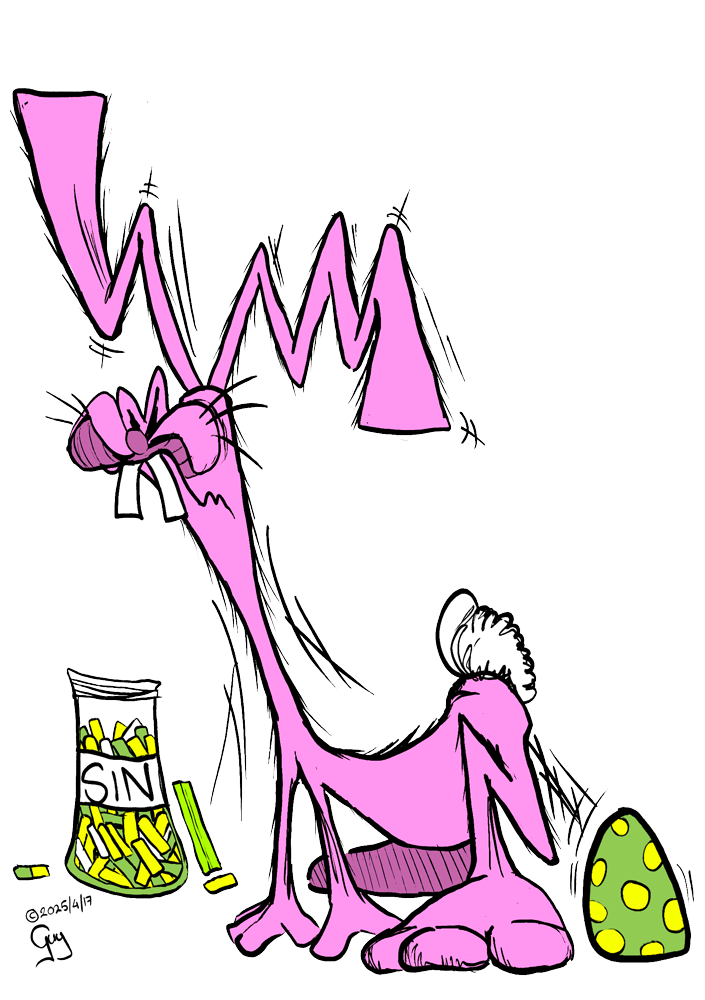 Gzuz and the Easter Bunny - Easter bunny laying rotten smelly egg